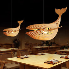 Load image into Gallery viewer, Baleine wood chandelier