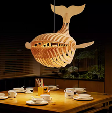 Load image into Gallery viewer, Baleine wood chandelier