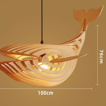 Load image into Gallery viewer, Baleine wood chandelier