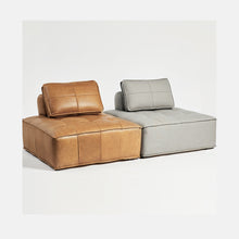 Load image into Gallery viewer, Square cube leather sofa