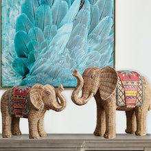 Load image into Gallery viewer, Elephant rattan ornaments