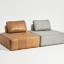 Load image into Gallery viewer, Square cube leather sofa