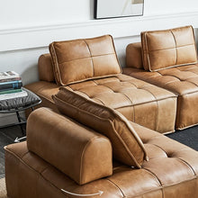 Load image into Gallery viewer, Square cube leather sofa