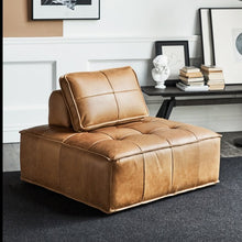 Load image into Gallery viewer, Square cube leather sofa
