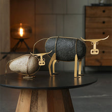 Load image into Gallery viewer, Ox home deco statue