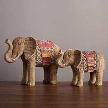 Load image into Gallery viewer, Elephant rattan ornaments