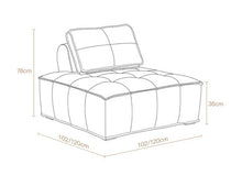 Load image into Gallery viewer, Square cube leather sofa