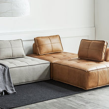 Load image into Gallery viewer, Square cube leather sofa