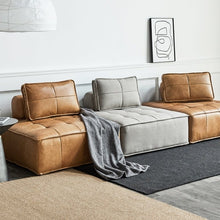 Load image into Gallery viewer, Square cube leather sofa