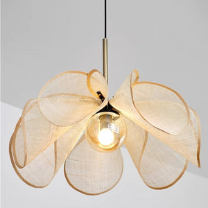 Jeta flower rattan chandelier