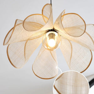 Jeta flower rattan chandelier