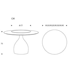 Load image into Gallery viewer, Ina glass lazy Susan table
