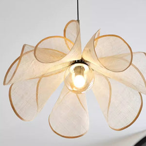 Jeta flower rattan chandelier