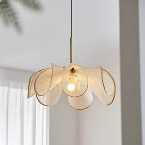 Jeta flower rattan chandelier