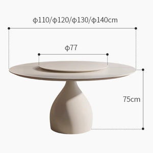 Ina glass lazy Susan table