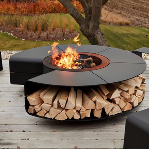 Chasel patio fireplace