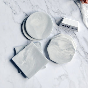 Marble coaster set 4