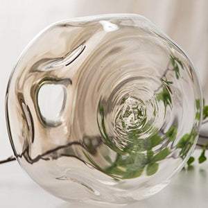 MG glass vase