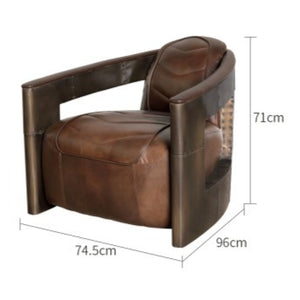 Hunter leather armchair