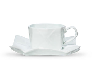 Spin white coffee cup