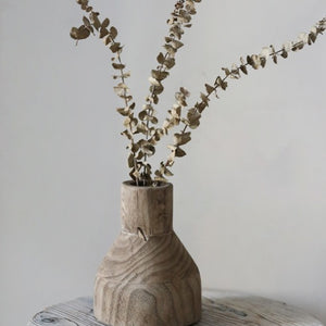 Hudson wood vase