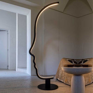 Face shape floor lamp