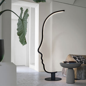 Face shape floor lamp