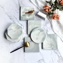 Load image into Gallery viewer, Marble coaster set 4
