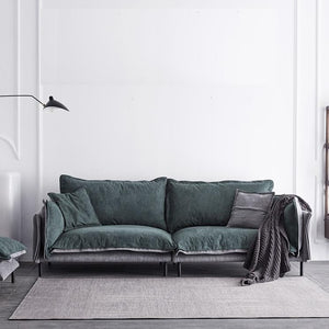 RUOMU dark green sofa