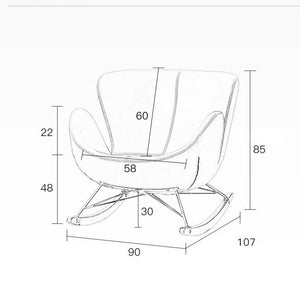 Egg rocking chair