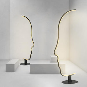 Face shape floor lamp