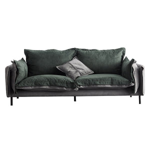 RUOMU dark green sofa