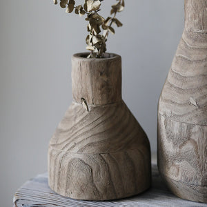 Hudson wood vase