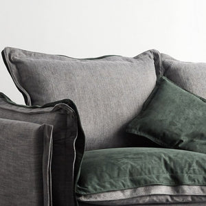 RUOMU dark green sofa