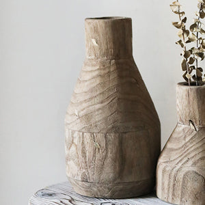 Hudson wood vase