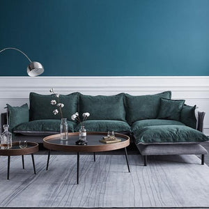 RUOMU dark green sofa