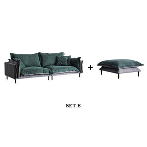 RUOMU dark green sofa