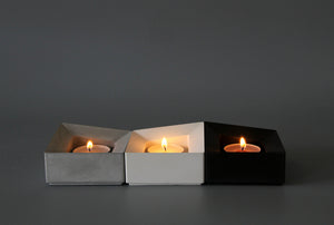 MOY cement candle holder