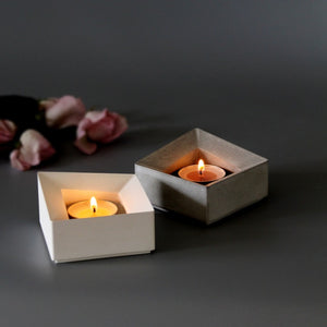 MOY cement candle holder