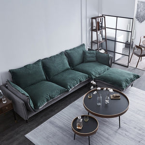 RUOMU dark green sofa