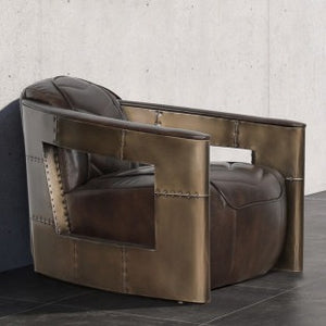 Hunter leather armchair