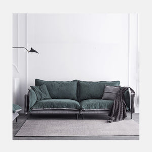 RUOMU dark green sofa